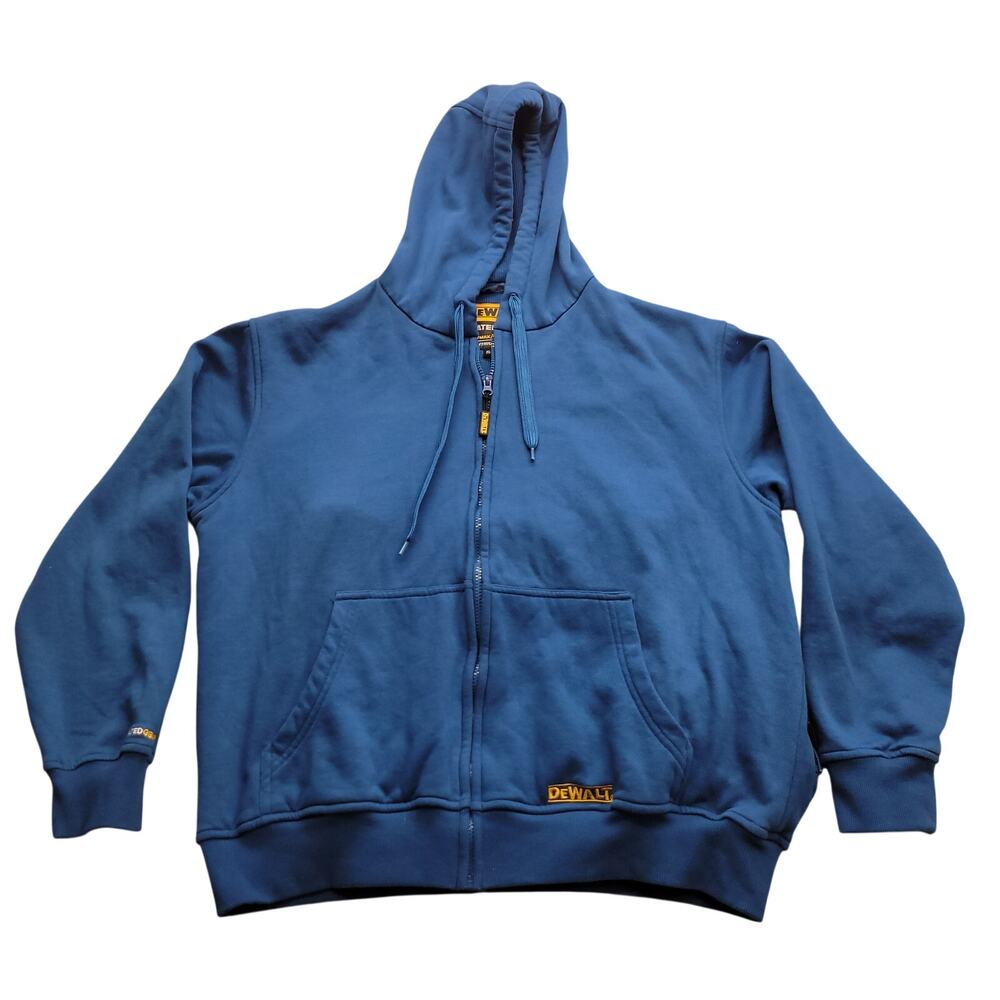 DeWalt Heated Gear Full Zip Hoodie Mens XL Blue 20V Max Sweatshirt